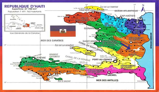 map of Haiti